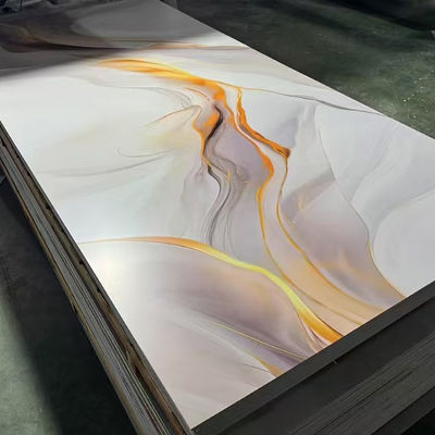 PVC Marble Wall Panel Moisture-Proof Custom Size For Kitchen Bathroom